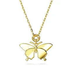Collier Femme SWAROVSKI IDYLLIA PAPILLON ROSE Plaqué Ton Or
