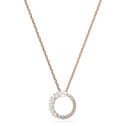 Collier Femme SWAROVSKI MATRIX Métal Doré Rose et Cristaux 5692265