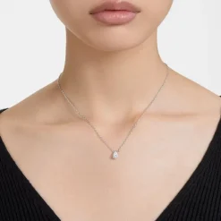 Collier femme swarovski Millenia métal rhodié et cristaux