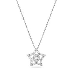 Collier Femme SWAROVSKI STELLA Métal Rhodié Blanc