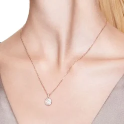 Collier Femme Swarovski Sublima Métal Doré Rose et Cirstaux 5683443