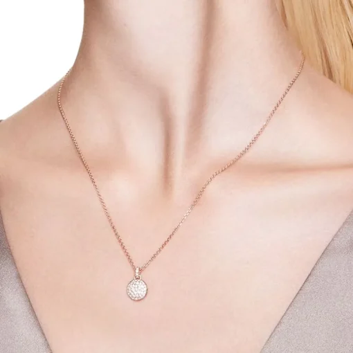 Collier Femme Swarovski Sublima Métal Doré Rose et Cirstaux 5683443