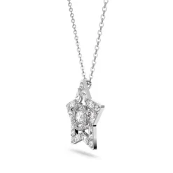 Collier Femme SWAROVSKI STELLA Métal Rhodié Blanc