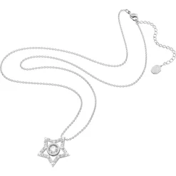 Collier Femme SWAROVSKI STELLA Métal Rhodié Blanc