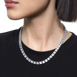 Collier Femme Swarovski Tennis Matrix Métal Argenté et Cristaux 5599153