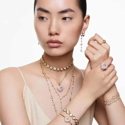 Collier Femme Swarovski Tennis Imber Doré et Cristaux 5682585