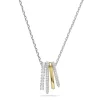 Collier Femme SWAROVSKI HYPERBOLA Métal Bicolore et Oxydes 5696626