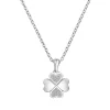 Collier Femme Trèfle ARGENT 925/1000 et Oxydes