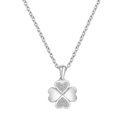 Collier Femme Trèfle ARGENT 925/1000 et Oxydes