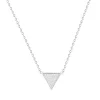 Collier Femme Triangle ARGENT 925/1000 et Oxydes