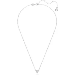 Collier femme triangle swarovski Ortyx métal rhodié et cristaux