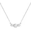 Collier Femme Trilogie OR 375/1000 Blanc et Oxydes