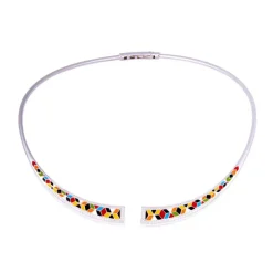Collier femme UNA STORIA SIENA ARGENT 925/1000 et oxydes