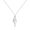 Collier Femme vague verticale EDORA ARGENT 925/1000 et Oxydes
