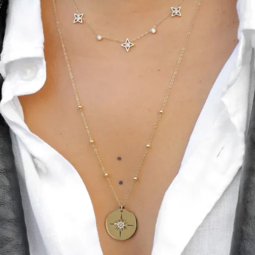Collier Femme ZAG MANHATTAN Acier doré