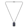 collier homme BOSS acier bleu