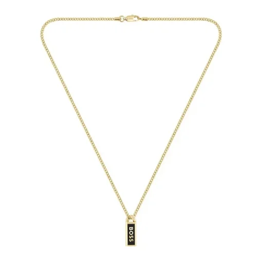 Collier Homme BOSS Kassy Emblem Acier Doré 1580678