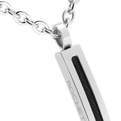 collier homme Cabestan ROCHET acier argenté
