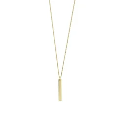 Collier Homme 55.9CM FOSSIL HARLOW LINEAR TEXTURE Acier Doré
