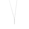 Collier Homme 55.9CM FOSSIL HARLOW LINEAR TEXTURE Acier Argenté