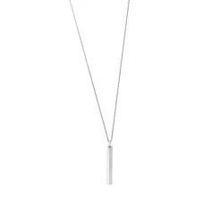 Collier Homme 55.9CM FOSSIL HARLOW LINEAR TEXTURE Acier Argenté