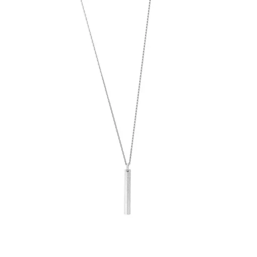 Collier Homme 55.9CM FOSSIL HARLOW LINEAR TEXTURE Acier Argenté