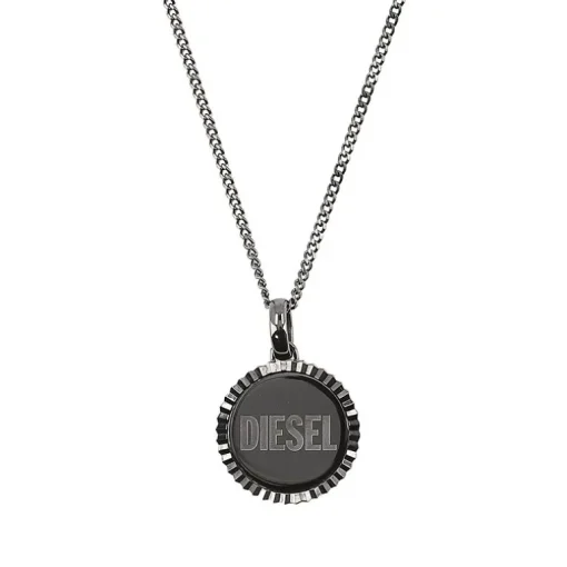 Collier Homme DIESEL Acier Noir