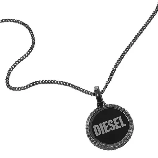 Collier Homme DIESEL Acier Noir