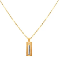 Collier Homme PHEBUS Acier Doré 75-0123