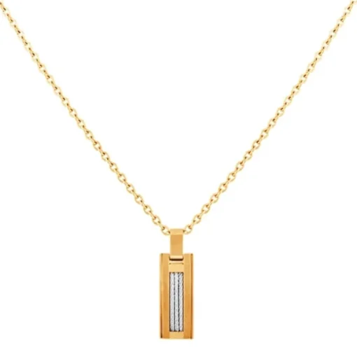 Collier Homme PHEBUS Acier Doré 75-0123