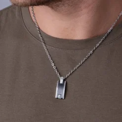 Collier Homme PHEBUS Acier et Céramique