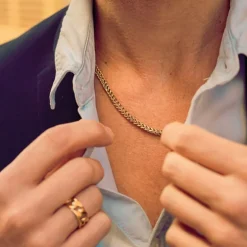 Collier Homme ROCHET Major Acier Doré HC01386