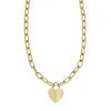 Collier Pendentif Femme FOSSIL HARLOW LINEAR TEXTURE Acier Doré