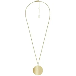 Collier Pendentif Femme FOSSIL HARLOW LOCKET Acier Doré