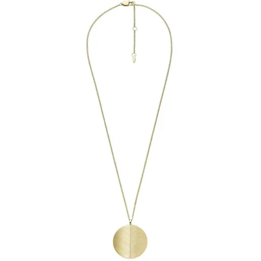 Collier Pendentif Femme FOSSIL HARLOW LOCKET Acier Doré