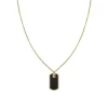 Collier Plaque Homme TOMMY HILFIGER Acier Doré