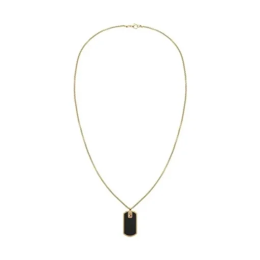 Collier Plaque Homme TOMMY HILFIGER Acier Doré