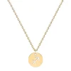 Collier Zodiaque Sagittaire EDORA Acier Doré 432176