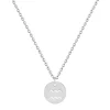 Collier Zodiaque Verseau EDORA Acier Argenté 432190