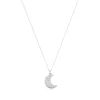Colliers Femme SWAROVSKI LUNA Métal Rhodié Blanc