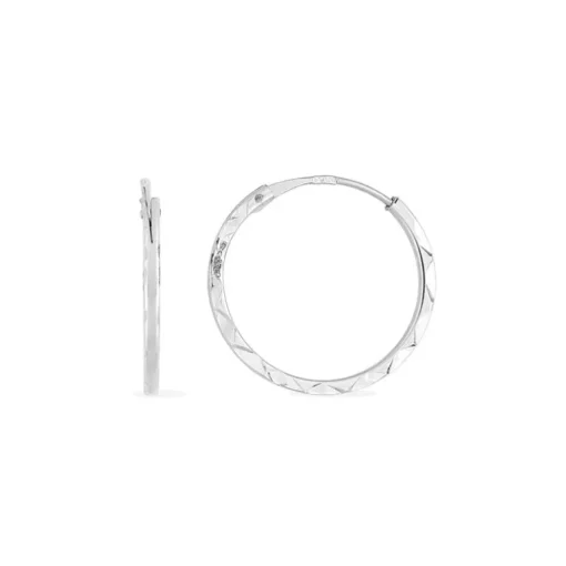 Créoles Femme EDORA Or 375/1000 Blanc