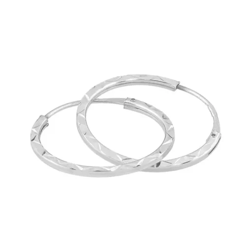 Créoles Femme EDORA Or 375/1000 Blanc