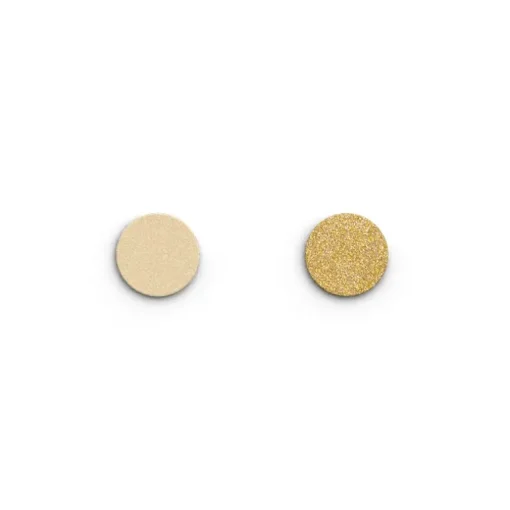 Cuir bague 16mm les georgettes crème/paillettes dorées 703213199C4000