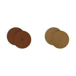 Cuir boucles d'oreilles 16mm les georgettes terre cuite/bronze 703218299G4000
