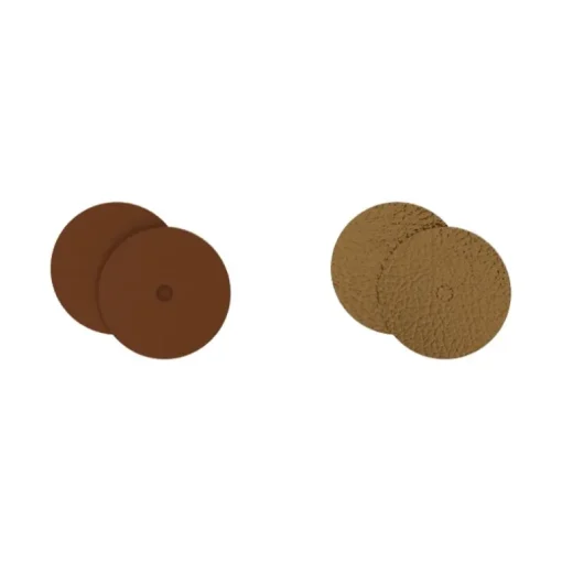 Cuir boucles d'oreilles 16mm les georgettes terre cuite/bronze 703218299G4000