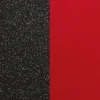 Cuir Boucles d'Oreilles 16mm Les Georgettes Paillettes Noires et Rouge