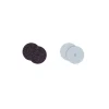 Cuir Boucles d'Oreilles 16mm LES GEORGETTES Pourpre Cristal Bleu