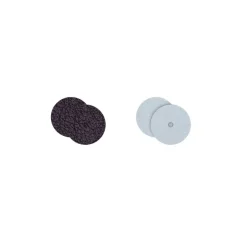 Cuir Boucles d'Oreilles 16mm LES GEORGETTES Pourpre Cristal Bleu