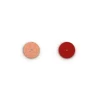 Cuir Colliers et Joncs 16mm LES GEORGETTES Barpe à Papa Rouge Acidulé