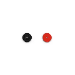 Cuir Colliers et Joncs 16mm LES GEORGETTES Paillettes Noires et Rouge